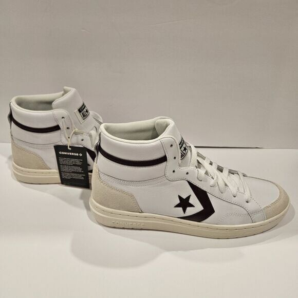 Size 10 Mens - Converse A08644C Pro Blaze Classic Mid White /New / Imperfect Box - Picture 1 of 13